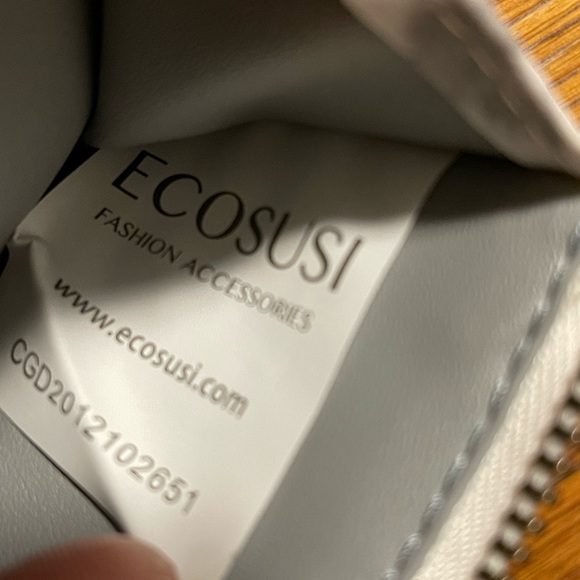 ECOSUSI Key and Card Holder Wallet White Gray - Picture 4 of 7